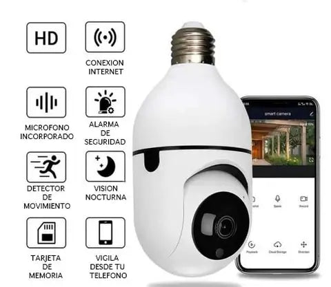 Cámara PRO 360º Con Visión Nocturna HD