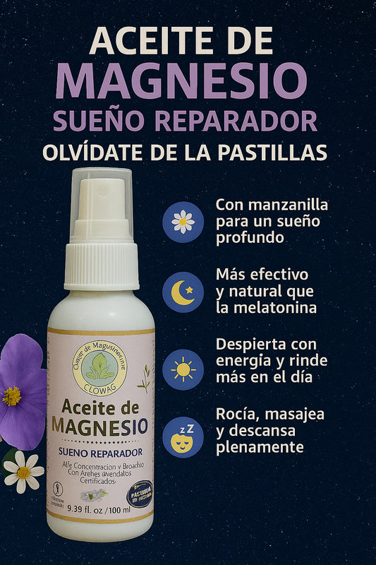 Aceite de magnesio Spray sueño reparador